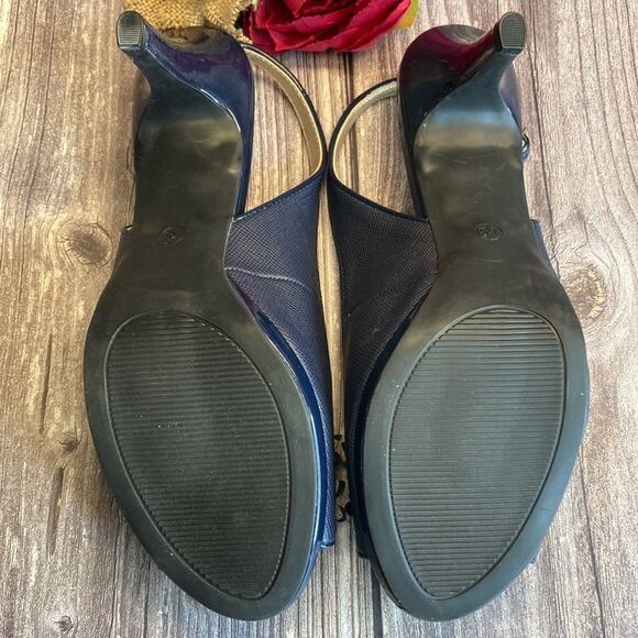 KAREN SCOTT Bronaa Blue Sling-Back Pumps 10M - Picture 5 of 10
